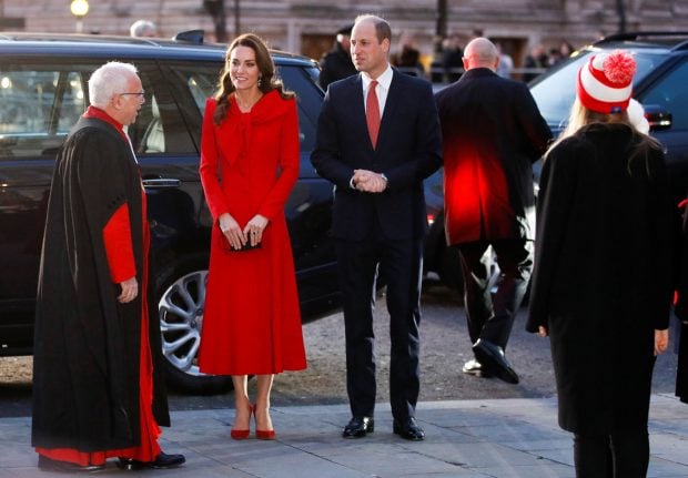 Los duques de Cambridge llegando a la Abad&iacute;a de Westminster / Gtres