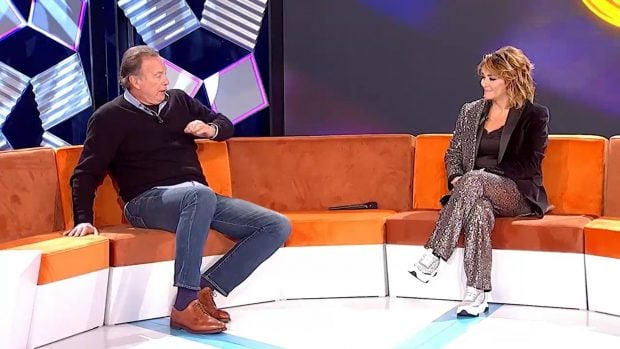 To&ntilde;i Moreno entrevistando a Bert&iacute;n Osborne / Telecinco
