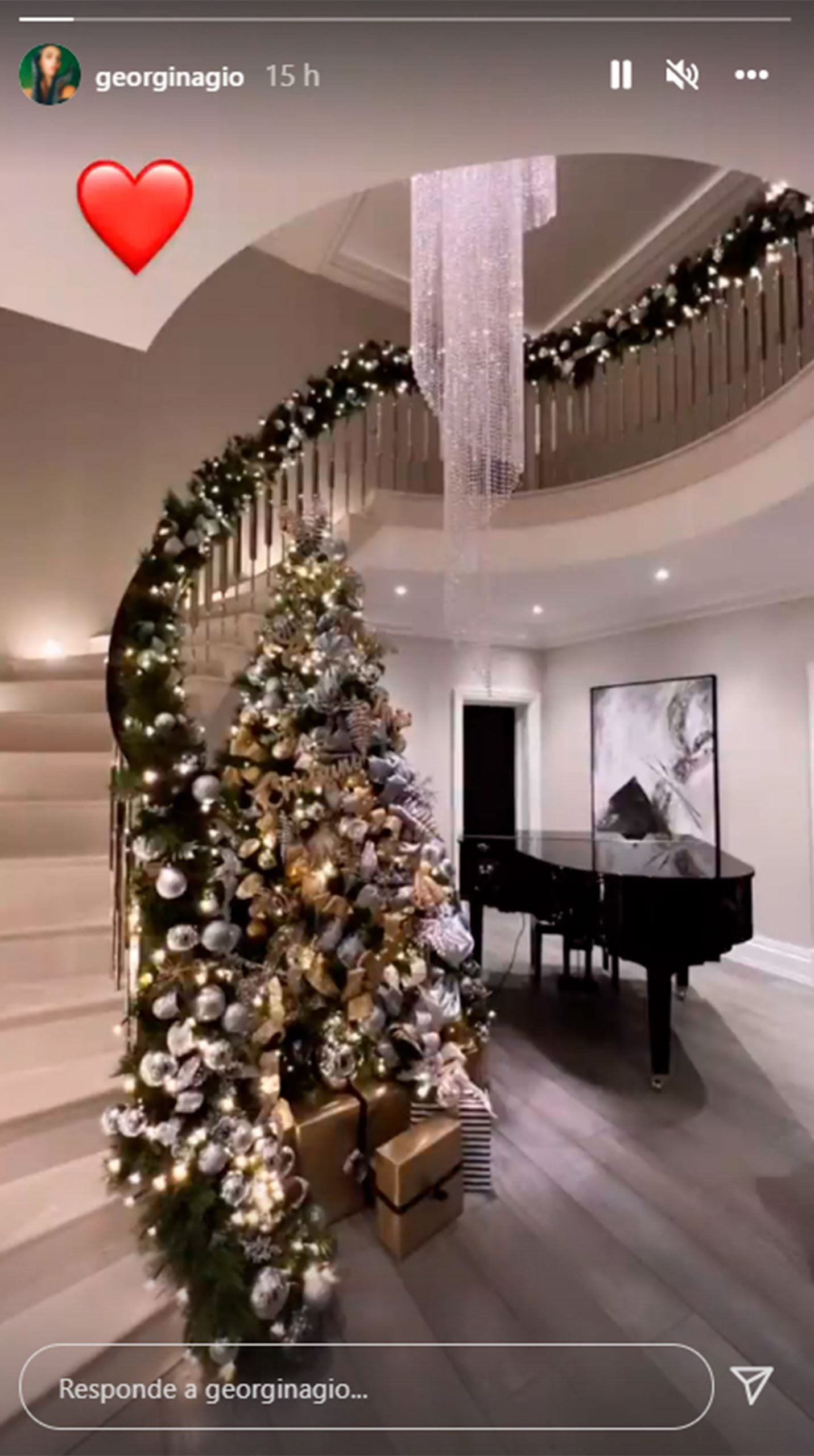 Decoraci&oacute;n de Cristiano y Georgina / Instagram