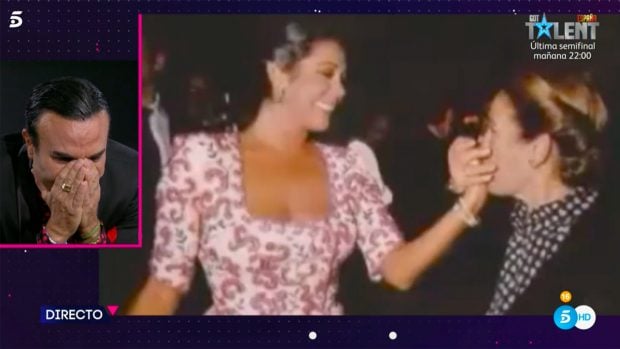 Luis Roll&aacute;n, muy emocionado al enterarse de la muerte de do&ntilde;a Ana./Telecinco