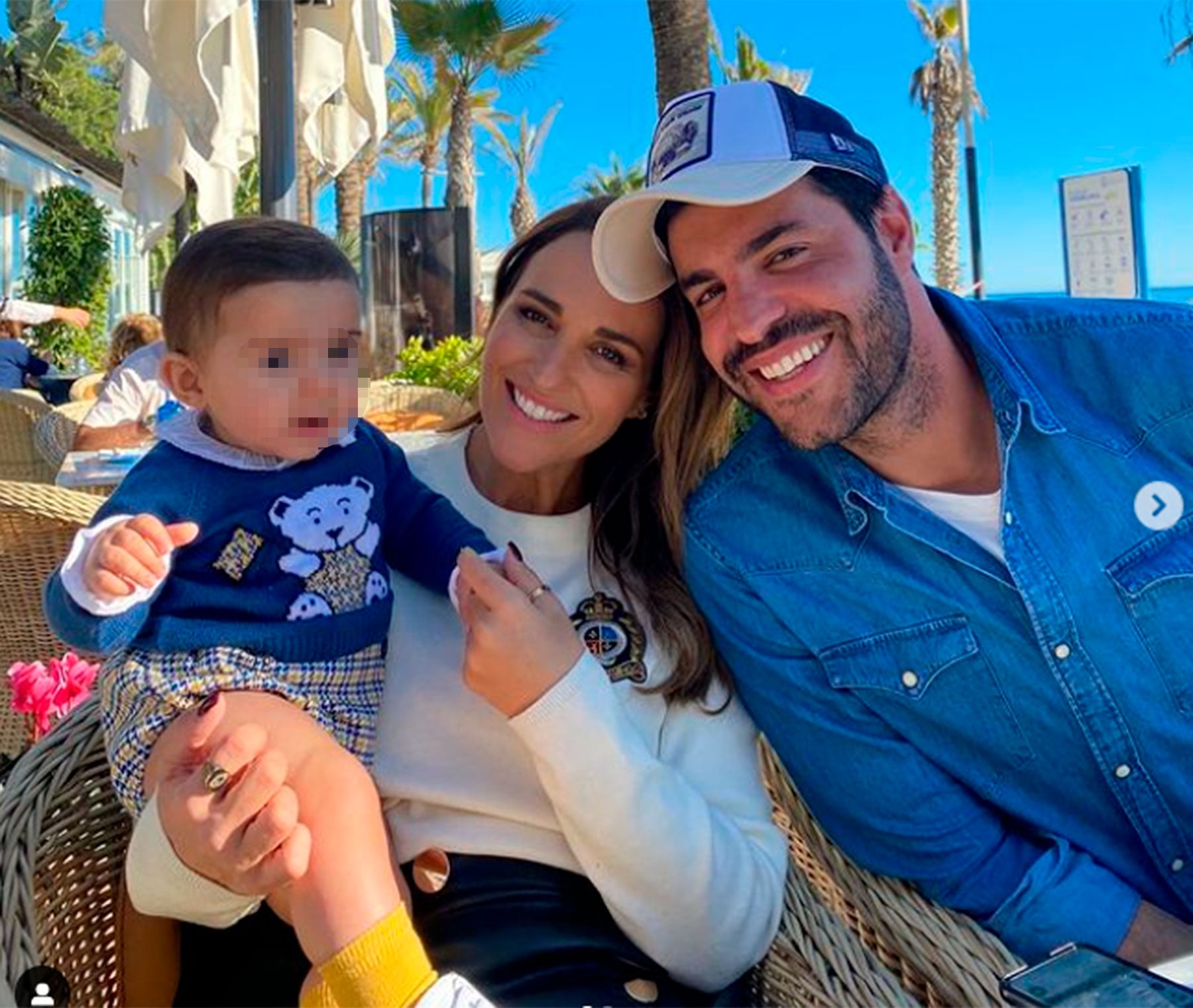 Miguel Torres, Paula Echevarr&iacute;a y su hijo / Gtres