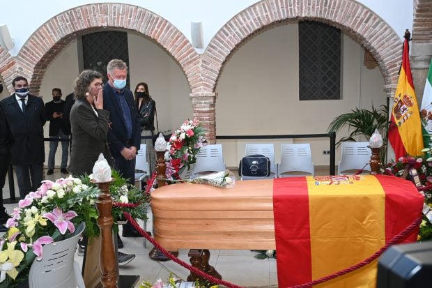 Otti Glanzielus en la capilla ardiente / Gtres