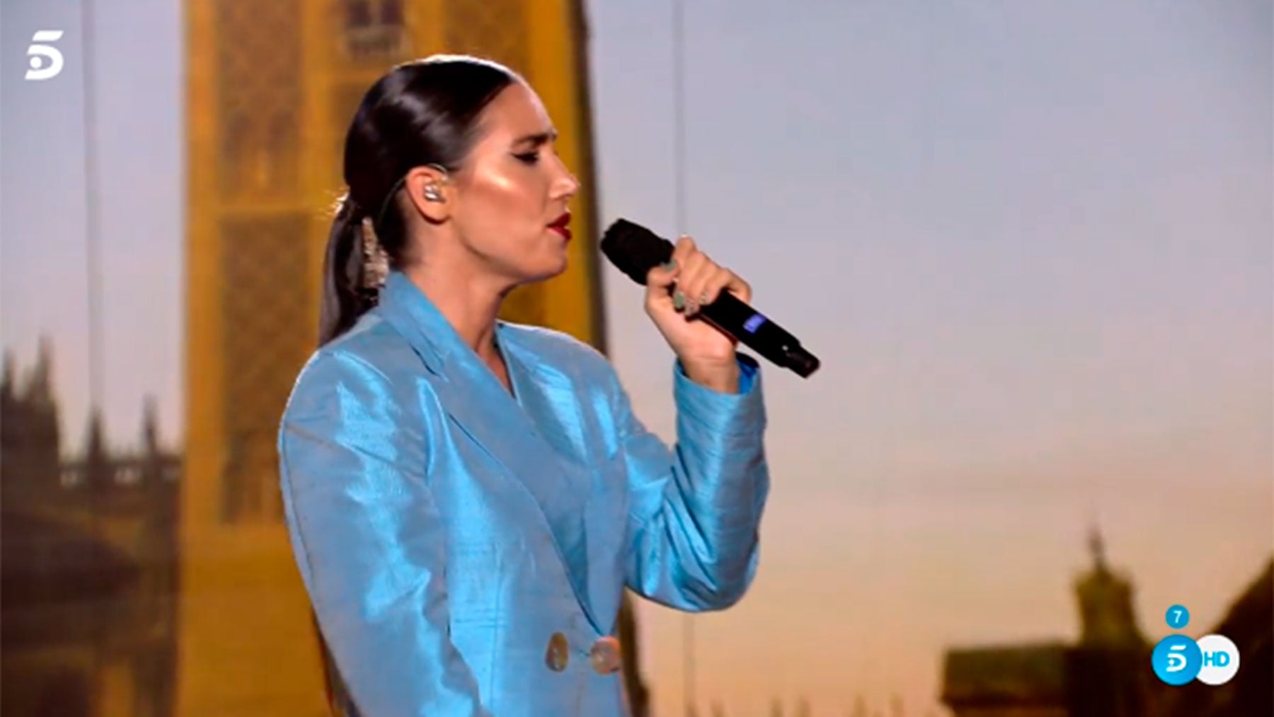 India Mart&iacute;nez, actuando / Telecinco