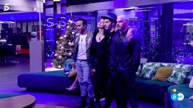 Luis Roll&aacute;n, Sandra Pica, 'Gemeliers', en 'Secret Story'./Telecinco