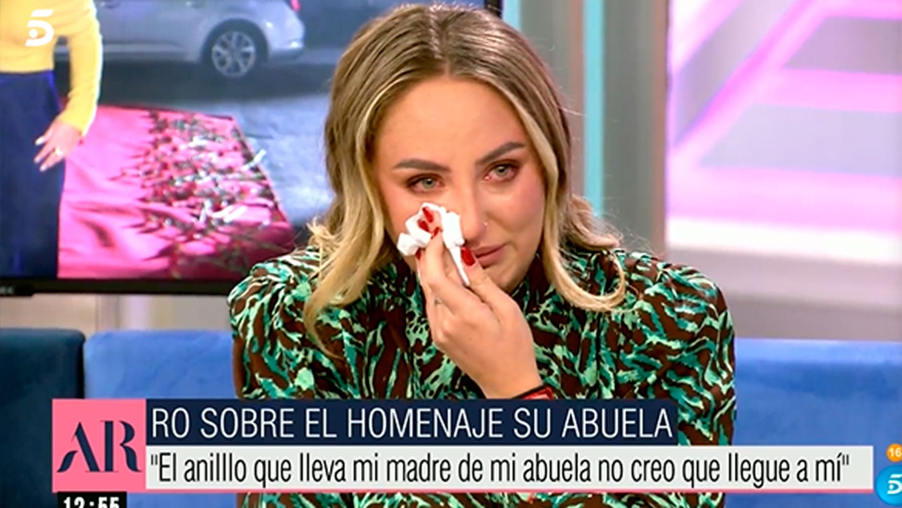 Roc&iacute;o Flores, llorando / Telecinco