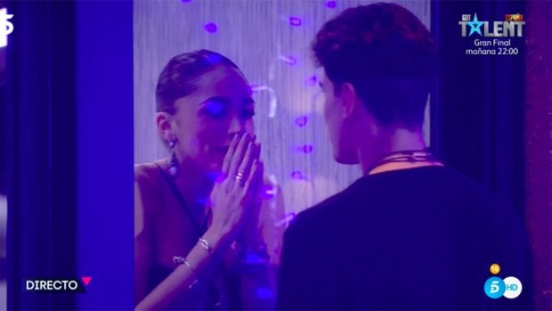 Sandra Pica y Julen se reencuentran./Telecinco