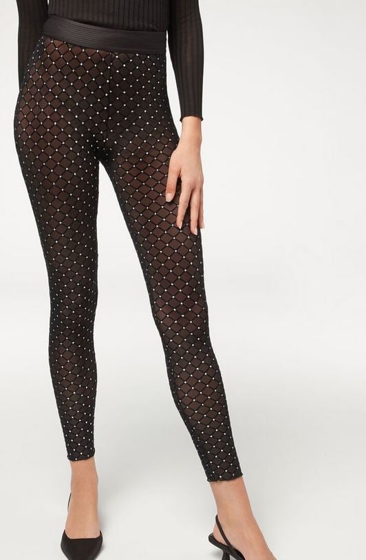 Los leggins con brillo de Calzedonia para ir c&oacute;moda esta Navidad