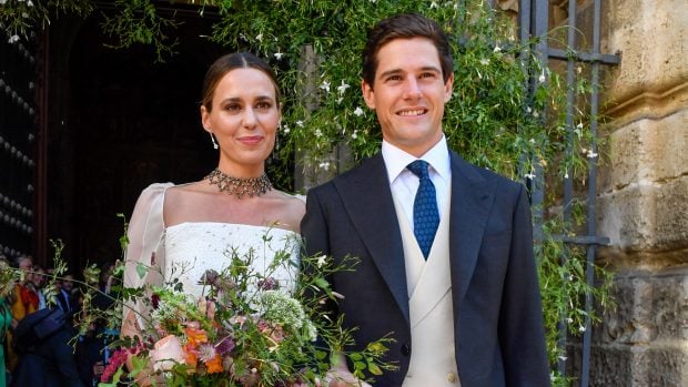 Claudia Osborne y Jos&eacute; Entrecanales el d&iacute;a de su boda./Gtres