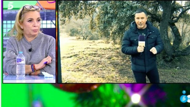 Carmen Borrego en el plat&oacute; de 'S&aacute;lvame'./Telecinco