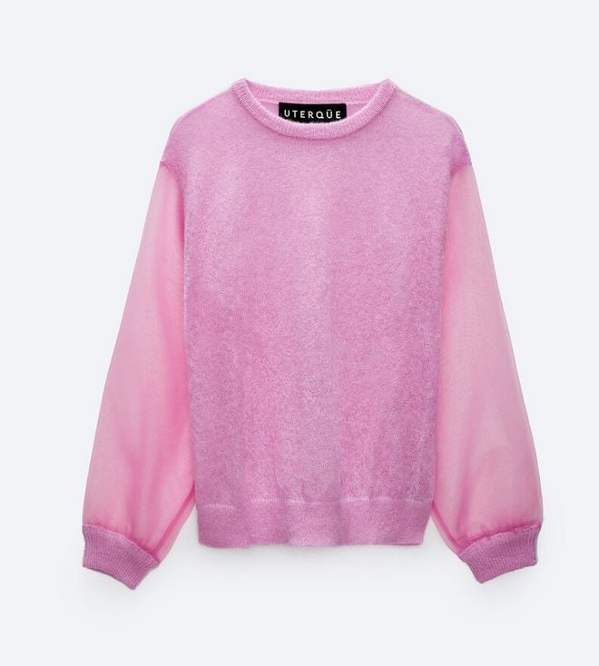 El jersey rosa que se pondr&aacute; de moda lo lleva Amelia Bono y es de Uterq&uuml;e