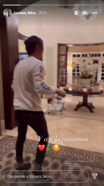 Julio Iglesias Jr llegando a casa de Ch&aacute;beli Iglesias / Instagram