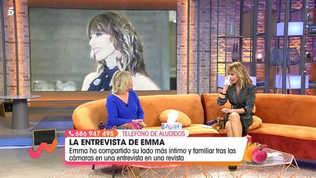 Emma Garc&iacute;a y Terelu Campos en 'Viva la vida' / Telecinco