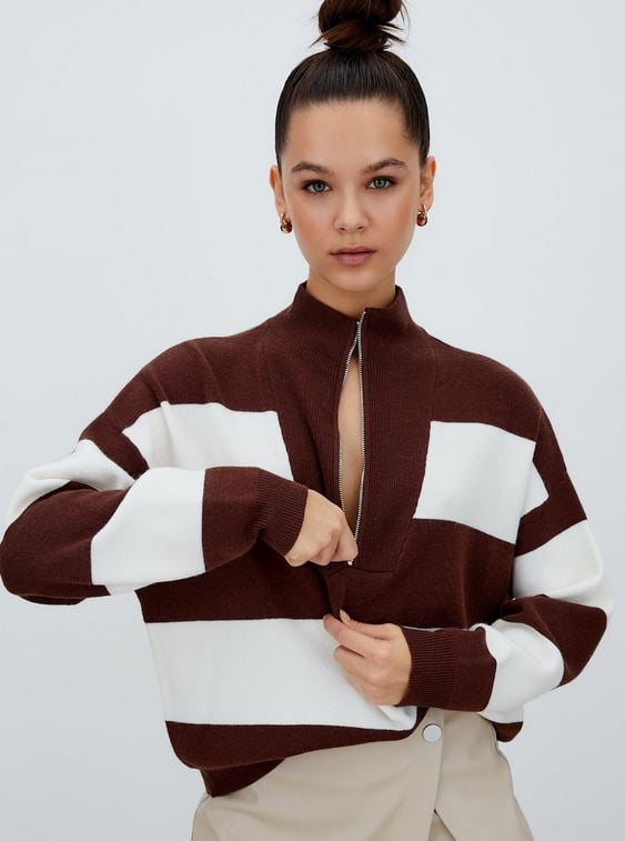 Stradivarius apuesta por este jersey en sus dos colores m&aacute;s neutrales