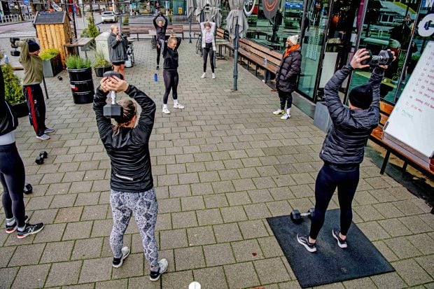 Personas practicando deporte./Gtres