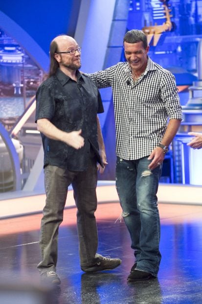 Antonio Banderas y Santiago Segura en 'El Hormiguero' / Gtres