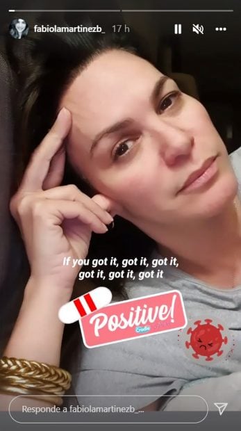 Fabiola Mart&iacute;nez en un storie / Instagram