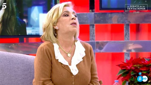 Carmen Borrego en la televisi&oacute;n./Telecinco