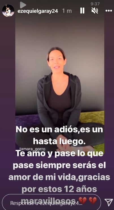 Ezequiel Garay ha comunicado as&iacute; la ruptura / Instagram