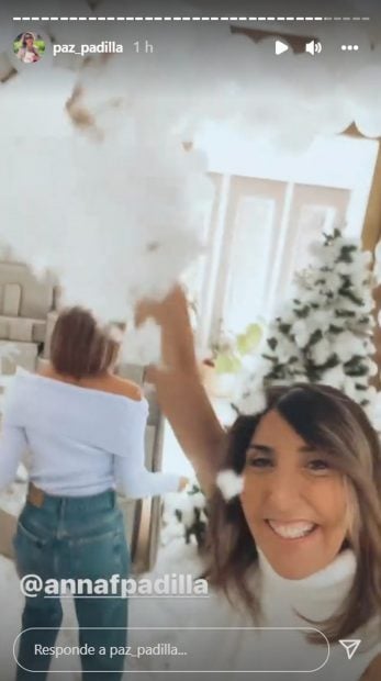 Paz y Anna Padilla en un storie / Instagram