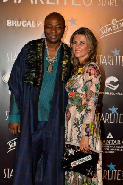 Shaman Durel y Marta Luisa en un 'photocall'./Gtres
