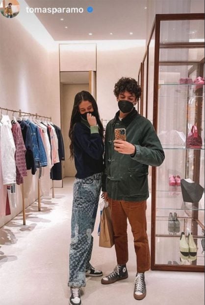 Victoria Federica y Tom&aacute;s P&aacute;ramo de compras./Instagram @tomasparamo