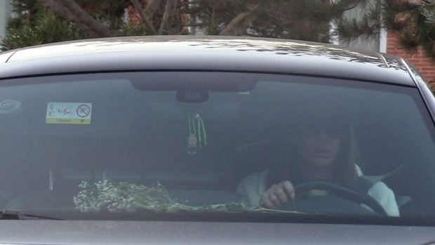 Tamara Gorro en el coche / Gtres