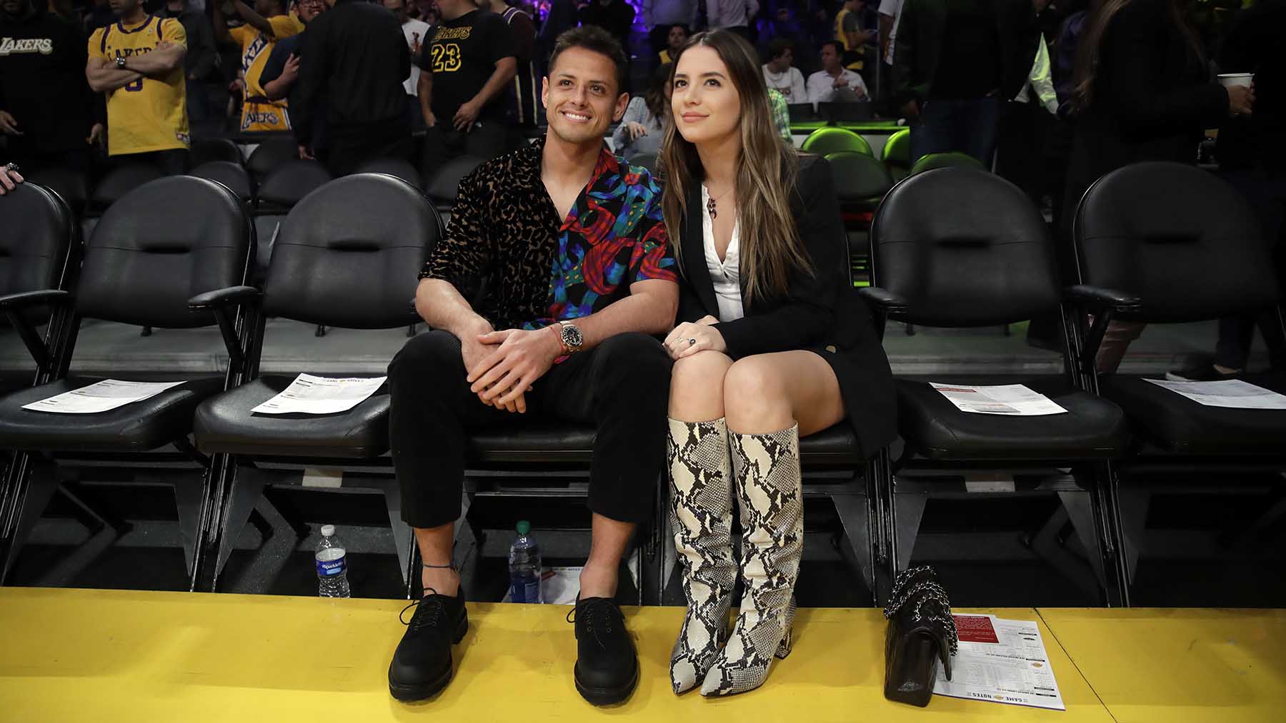 Chicharito y Sarah Kohan en febrero de 2020/ GTRES