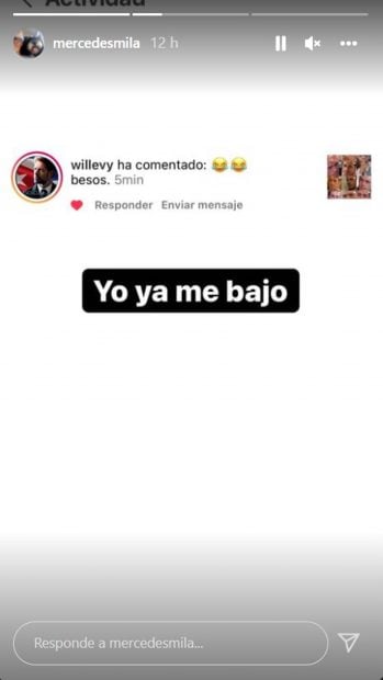 Storie de Mercedes Mil&aacute; / Instagram