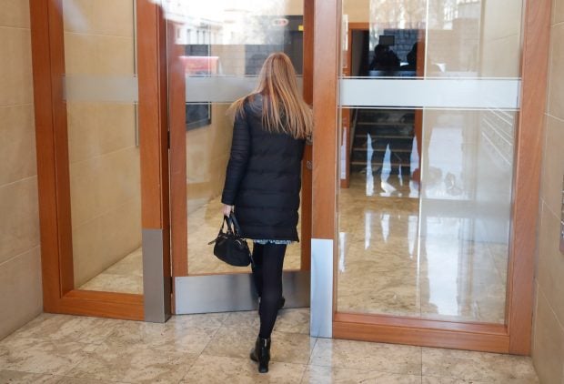 Ainhoa Armentia llegando al trabajo / Gtres