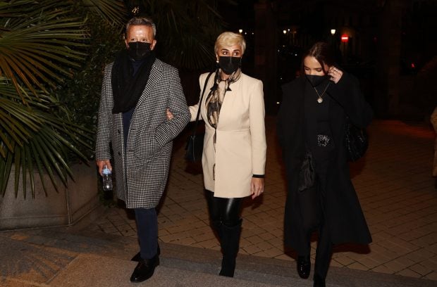 Jos&eacute; Ortega Cano, Ana Mar&iacute;a Ald&oacute;n y Gloria Camila Ortega en Madrid / Gtres