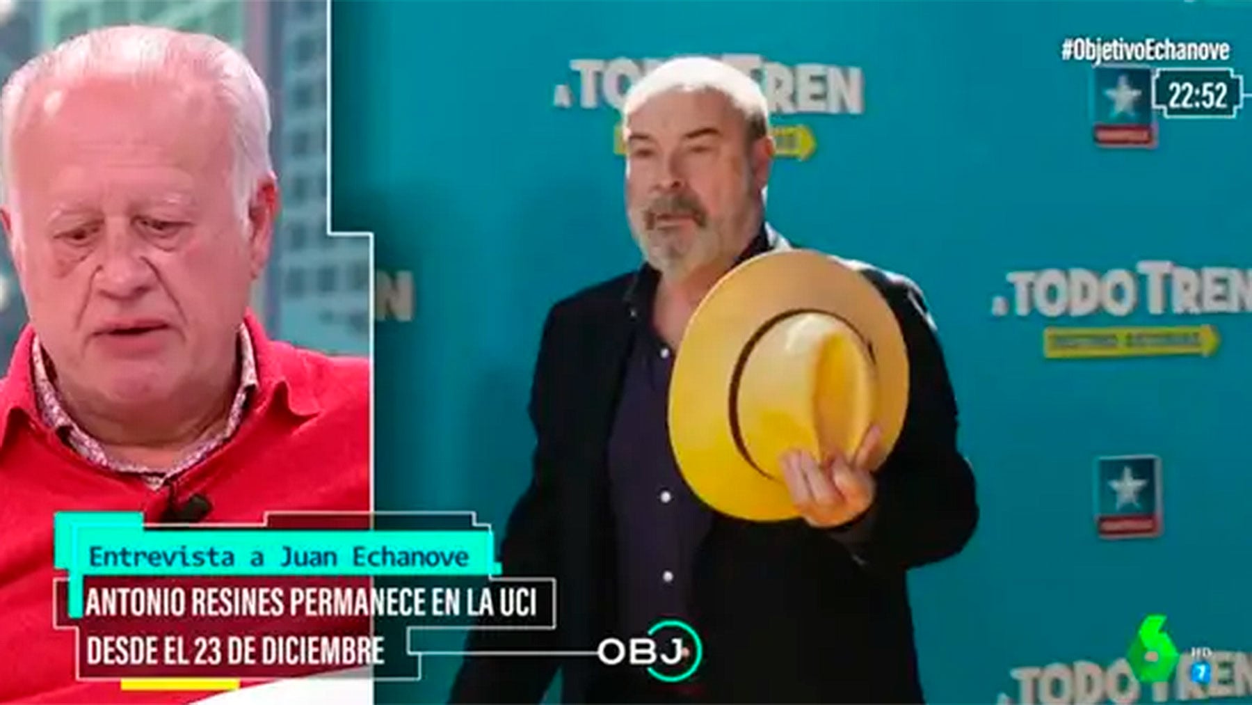 Juan Echanove, preocupado por Antonio Resines. / La Sexta