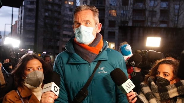I&ntilde;aki Urdangarin con la prensa / Gtres