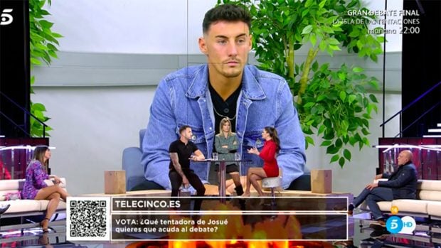 Suso y Rosario en el plat&oacute;./Telecinco