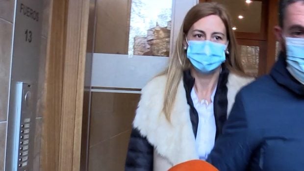 Ainhoa Armentia saliendo del trabajo./Gtres