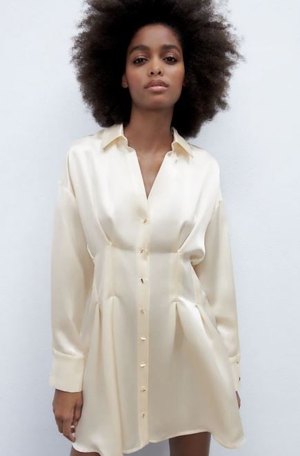 El vestido camisero de Zara para combinar con chaleco