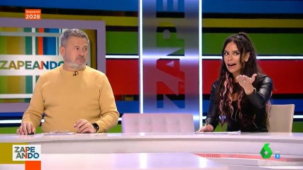Miki Nadal y Cristina Pedroche en 'Zapeando' / La Sexta