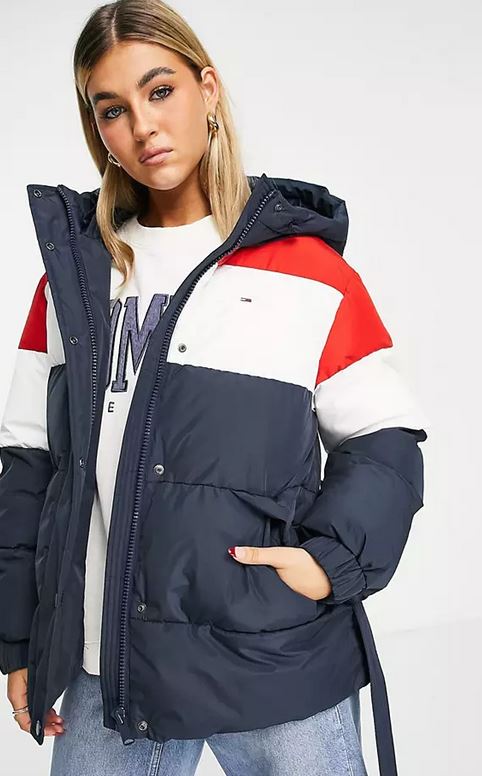 El abrigo de plumas más rebajado de Tommy Hilfiger en Asos