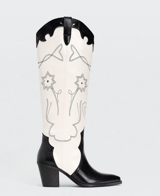 La versi&oacute;n low cost de Stradivarius de las botas cowboy de Zara