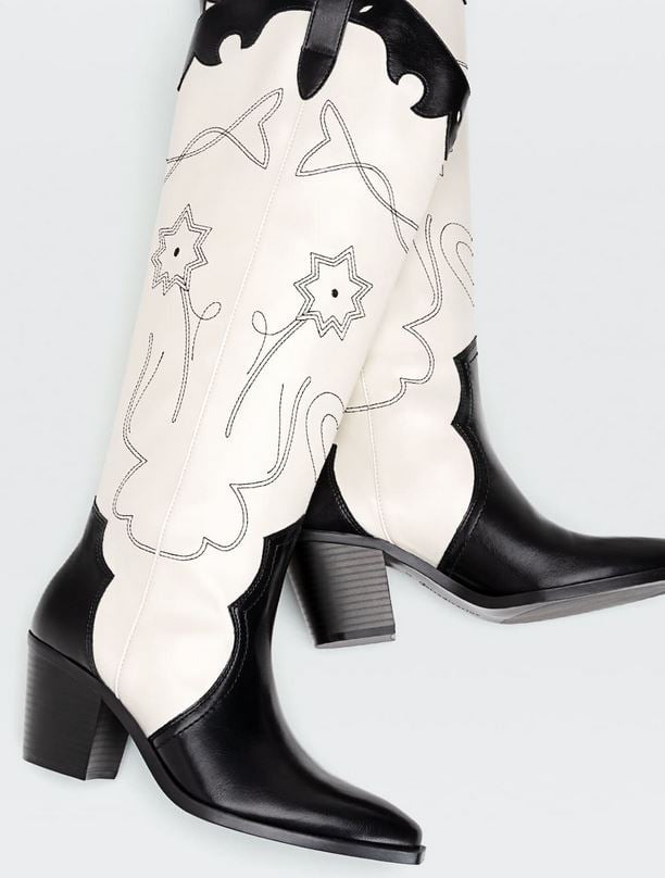 La versi&oacute;n low cost de Stradivarius de las botas cowboy de Zara