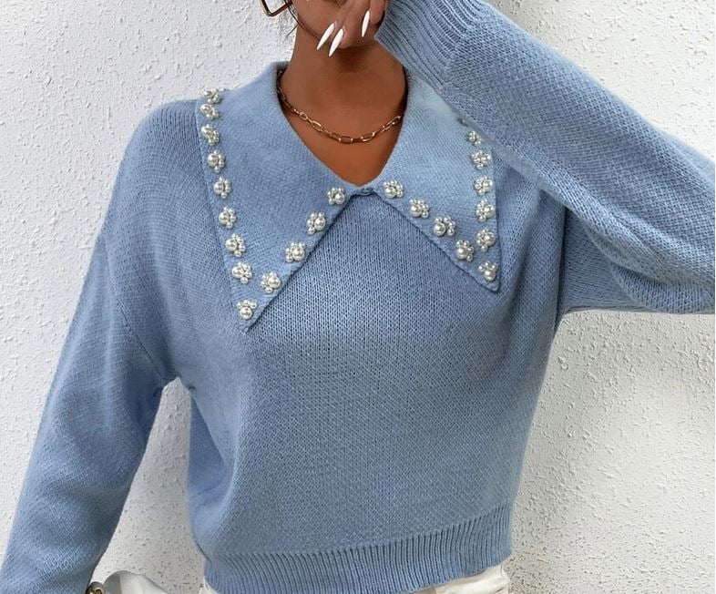 El jersey de Shein con perlas que parece de alta costura