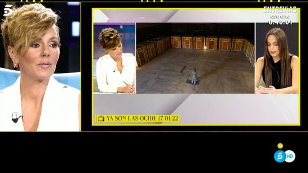 Roc&iacute;o Carrasco ve en directo las declaraciones de Gloria Camila./Telecinco