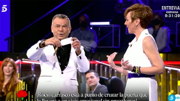 Roc&iacute;o Carrasco y Jorge Javier V&aacute;zquez./Telecinco