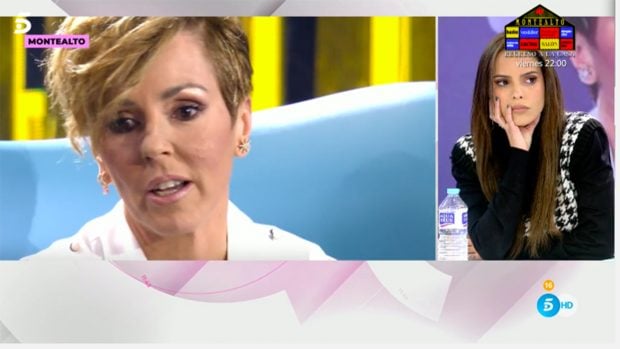 Gloria Camila en el plat&oacute;./Telecinco
