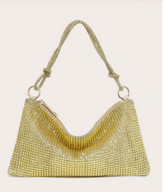 Bolso dorado de Shein./Shein