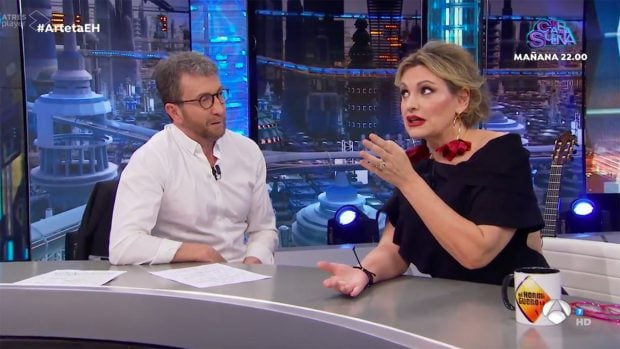Ainhoa Arteta en conversaci&oacute;n con Pablo Motos./Antena 3