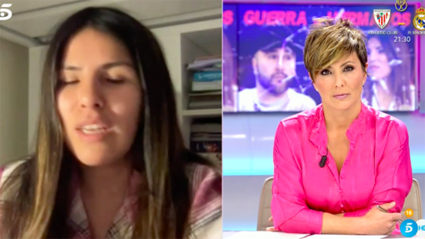 Isa Pantoja en 'Ya son las 8'./Telecinco