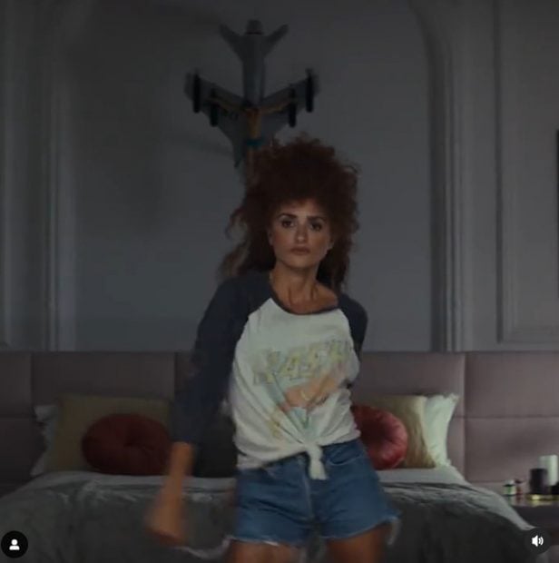 Pen&eacute;lope Cruz con el pelo rizado / Instagram