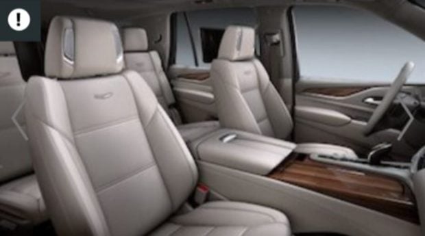 Interior del Cadillac Escalade / Cadillac