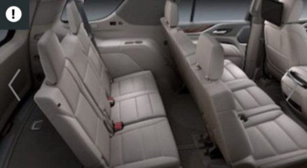 Interior del Cadillac Escalade / Cadillac