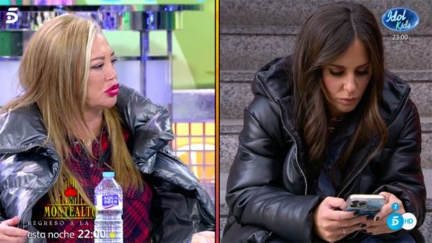 Anabel Pantoja y Bel&eacute;n Esteban en 'S&aacute;lvame'./Telecinco